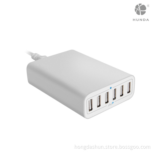 fastest electrical AC outlets 6 port micro usb charger 60W